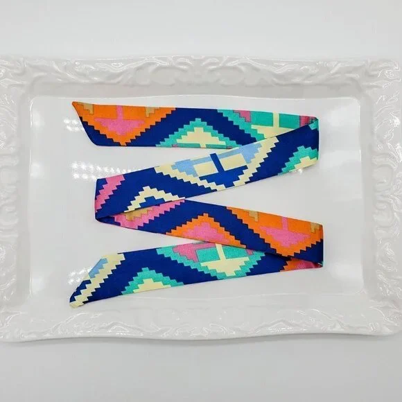 Skinny Scarf | Hand Bag, Neck Scarf (2 pieces) - Color Set #7 / Brand NEW - Picture 9 of 13